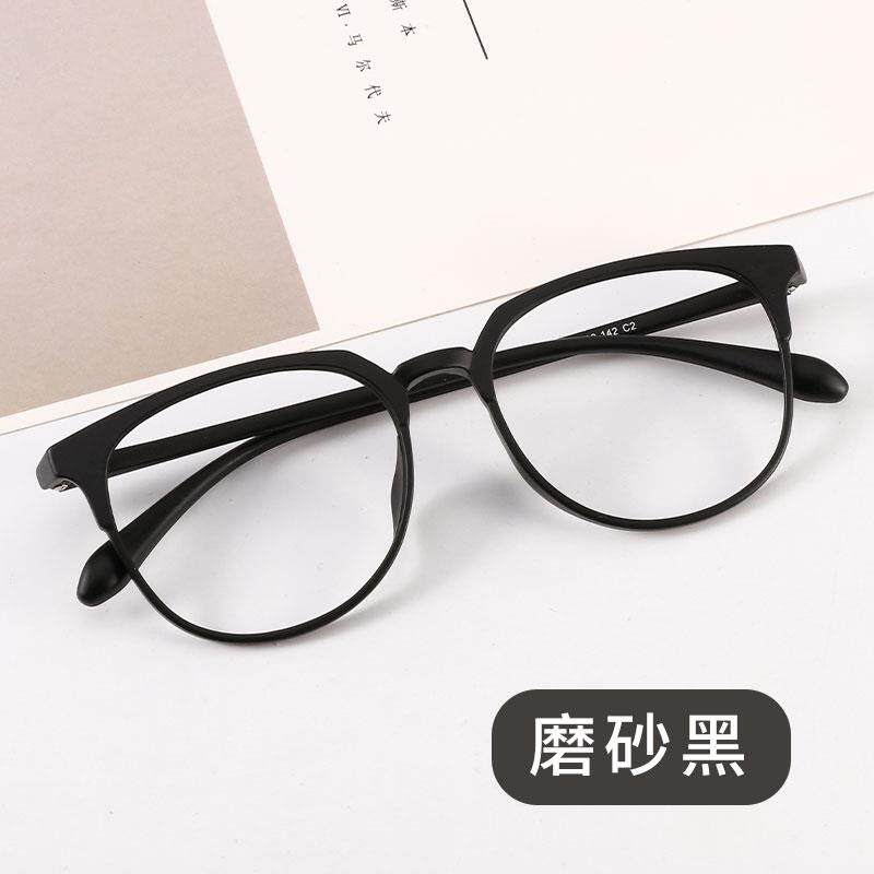 高档超轻透明眼近视镜眼镜女韩版潮防辐射抗蓝光框网红款素平颜光