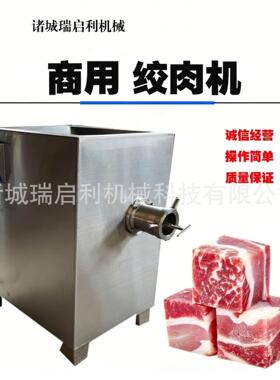商用200型冻肉鲜肉绞肉机冻鸡架骨背带骨绞碎机绞猪肉馅灌香肠