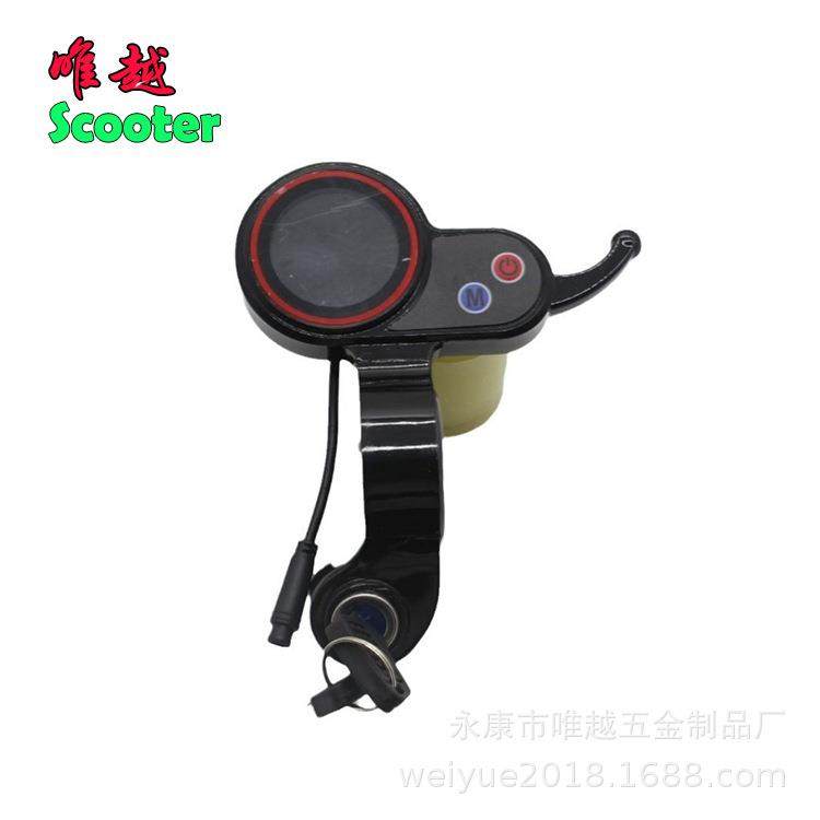 jx-100仪表适用于Hitway H5电动滑板车显示屏电动车带钥匙液晶显