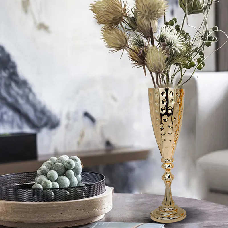 欧式花瓶烛台酒店餐桌花器轻奢家居装饰摆件电镀金色婚礼落地花瓶,节庆用品/礼品,吊顶纱幔,淘宝优惠券,粉丝福利购,淘宝优惠卷