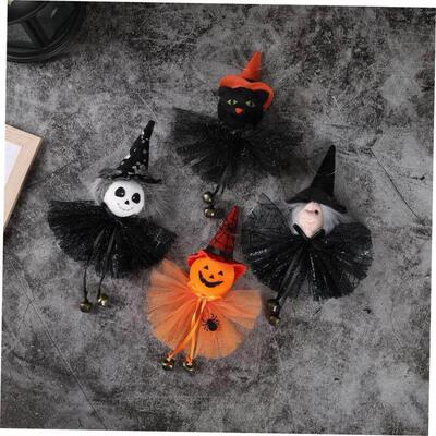 Halloween Decoration Pumpkin Ghost Witch Black Cat Pendant
