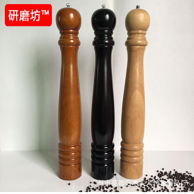 出口欧美20寸50CM超大胡椒研磨器木制手动胡椒粉研磨不锈钢机芯
