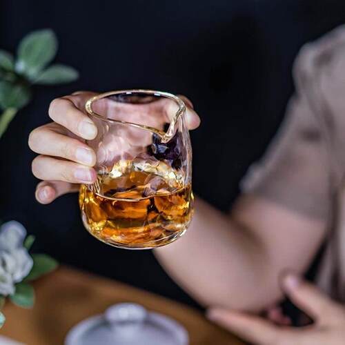 高档玻璃公道杯手工加厚耐热玻璃茶具茶海分茶器