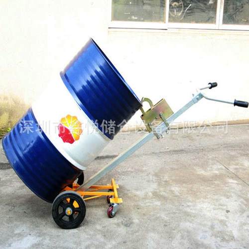 450kg咬嘴油桶搬运车油桶手推车手拉圆桶搬运夹简易鹰嘴油桶车