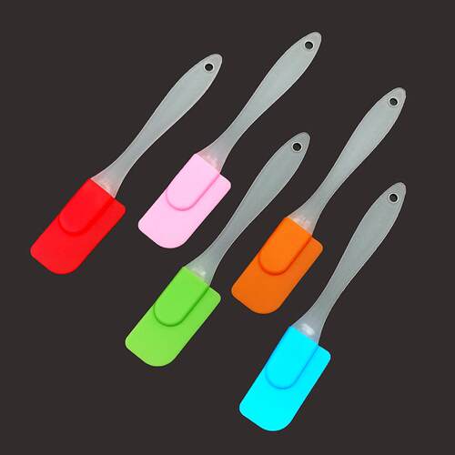 Heat-resistant silicone spatula, small baking tool for cream
