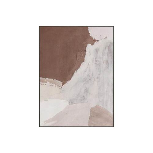 粉饰现代抽象客厅装饰画侘寂风入户玄关挂画样板房高级感落地画