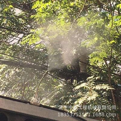 高压喷雾机 雾森系统 人造雾景观雾化工地降温降尘喷雾围挡喷淋