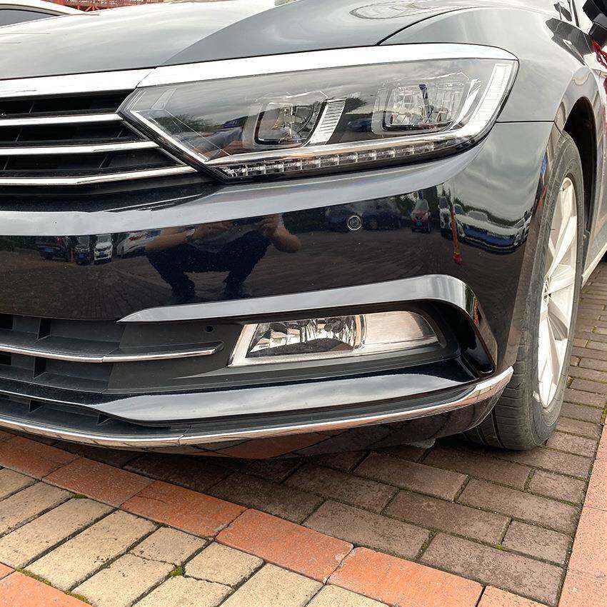 适用大众迈腾(海外帕萨特) Passat B8前杠雾灯风刀饰条车贴改装