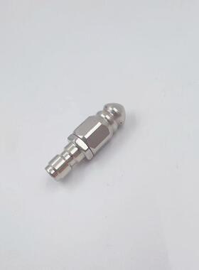 下水道管道疏通不锈钢高压喷嘴1/4快插前一后六水老鼠头5000ps
