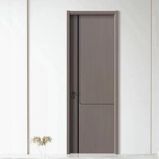 实木复合烤漆木门室内门平开房间门家用卧室门套装门简约隔音木门