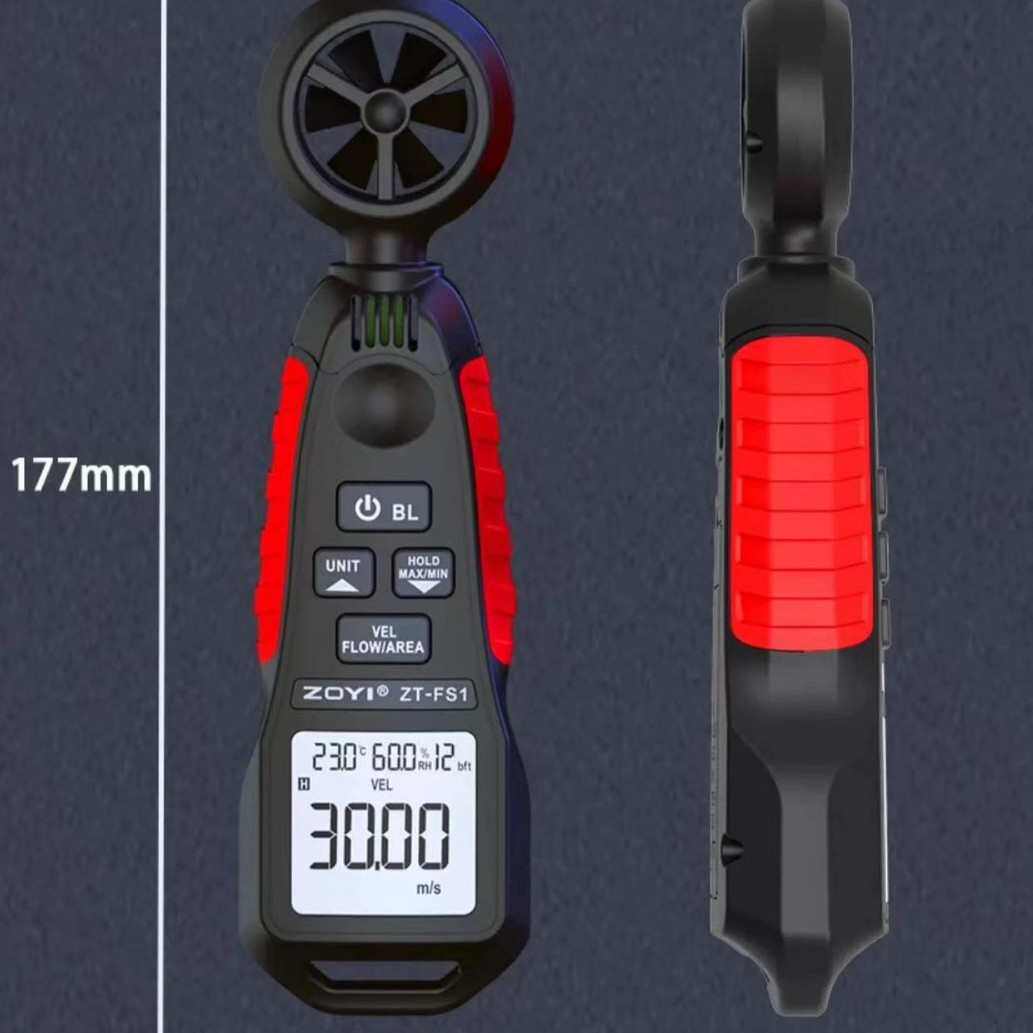 众仪ZT-FS1高精度迷你手持数字风速计测风温湿度风力风量手持式