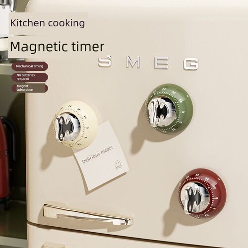 磁性计时器倒计时家庭学习厨房烹饪计时器提醒机械闹钟时间