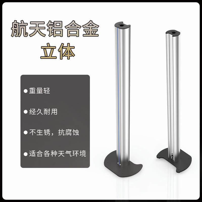 人脸识别立柱支架门禁考勤机立柱测温一体机落地支架厂家图片