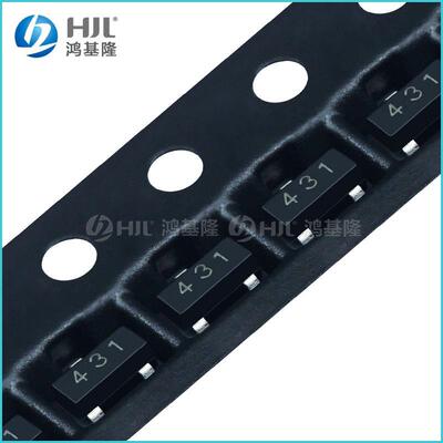 贴片三端稳压管TL431 SOT-23丝印431电压基准芯片 稳压IC集成电路