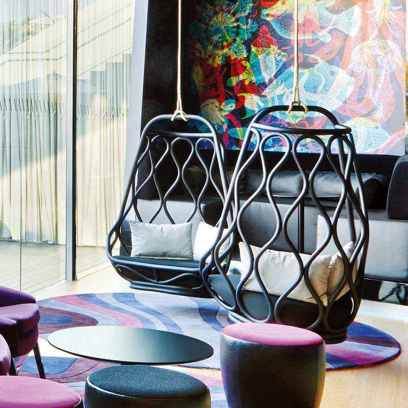 懒人吊椅秋千户外庭院网红休闲椅阳台家具室内家用鸟巢单人吊篮椅