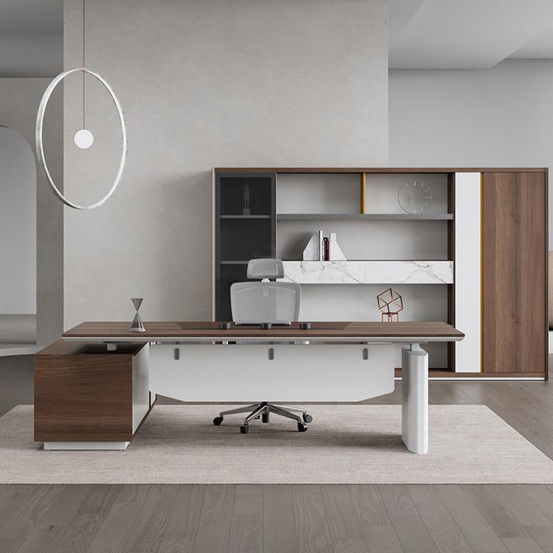 动升降站立电式办公桌桌老板行政桌双电机智能降桌架升电脑73升降