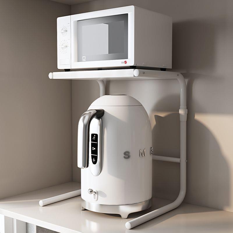 厨房电饭锅空气炸锅置物架烤箱烧水壶放电饭煲灶台加高台面收纳架