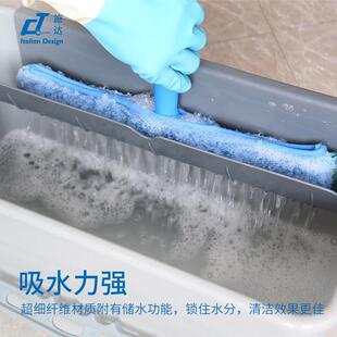 正品意大利达擦玻璃毛头刷器专业施水器涂水伸缩杆加上厚擦窗清洁