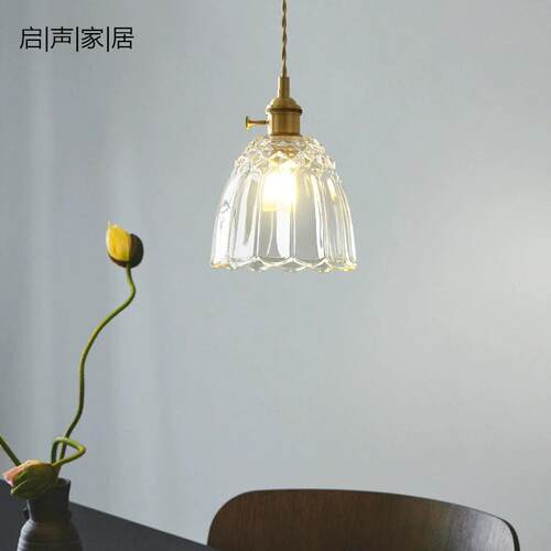 全铜现代简约餐厅小吊灯创意轻奢吧台灯过道灯工厂灯具