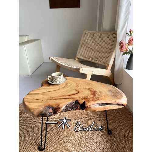覆古茶几原木折叠桌沙发边几榻榻米茶几露营喝茶桌创意简约矮几桌