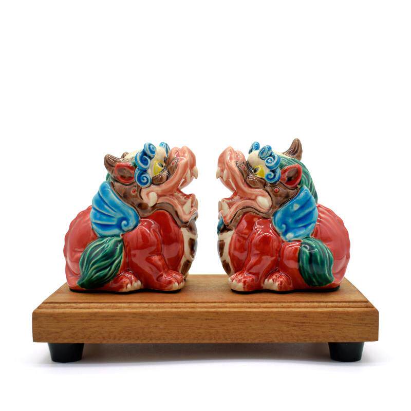 陶瓷国潮招财貔貅家居摆饰交趾陶天禄瑞兽店铺公司活动开 业礼品