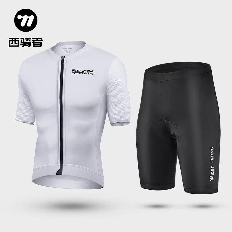 西骑者夏季骑行服新款公路车短袖自行车骑行短裤透气男女骑行套装