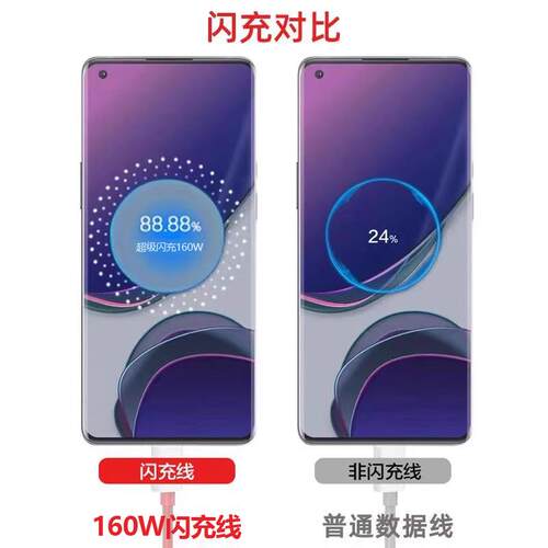 适用一加CEe2Pro数据线160W160W超级闪充OnePlusACEA充电线acepro手机10A快氮充线双typc口化镓Gan