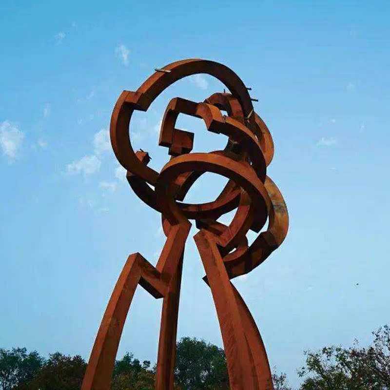 耐候钢刻字景墙景观幕墙铁板幕墙雕塑激光切割锈板灯箱镂空雕刻