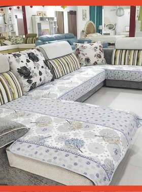新款直销?宇扬U型4米内大沙发左右妃位通用坐垫套装妃位两面可铺
