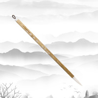 新品純羊毫腳爪鋒春蠶食葉默堂文房0.6X3.2書(shū)寫(xiě)2-6厘米楷行草書(shū)