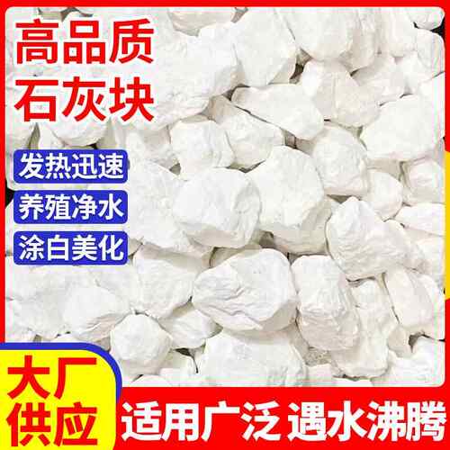 生石灰块氧化钙水产养殖鱼塘消毒水质净化颗粒高钙干燥剂除湿用品