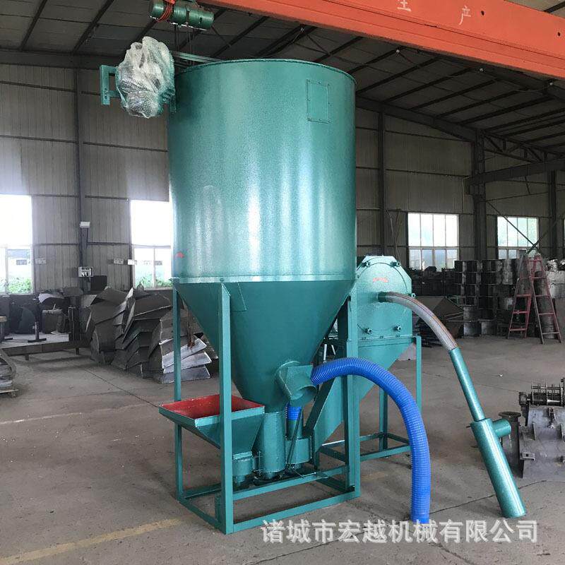 自吸式饲料粉碎搅拌一体机五谷粉碎搅拌机养殖场饲料粉碎搅拌机