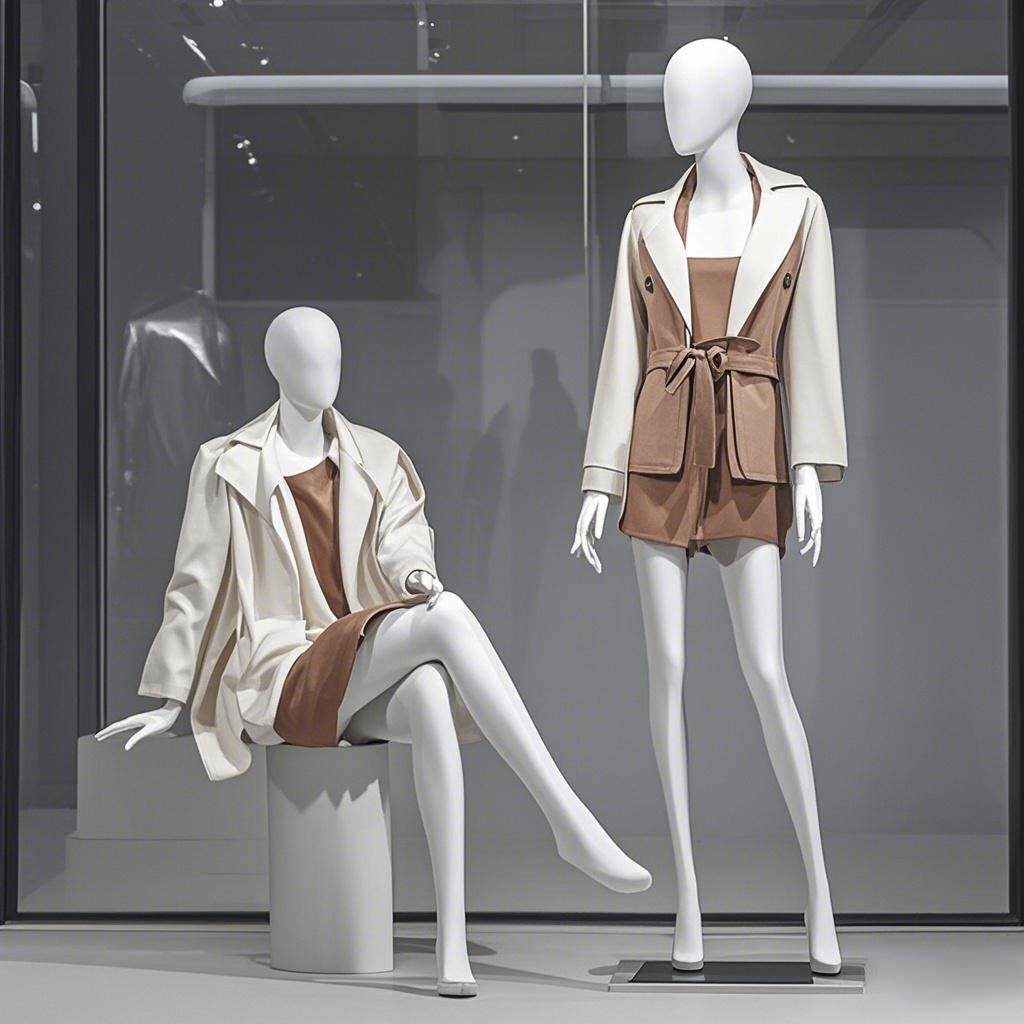 模特道具女全身个性服装店女装摄影婚纱橱窗展示假人体女式模特架