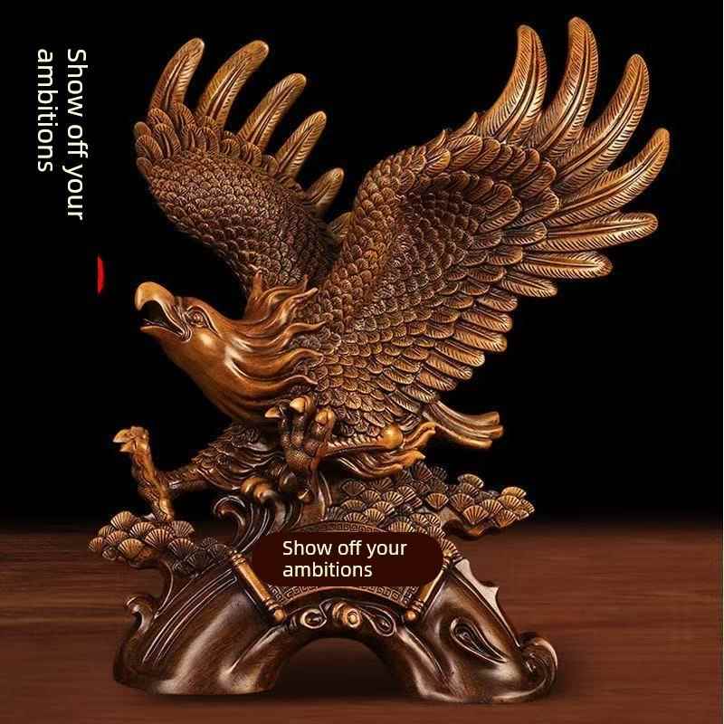 大展宏图老鹰摆件招财中式客厅老板办公室桌面装饰品公司开业礼物