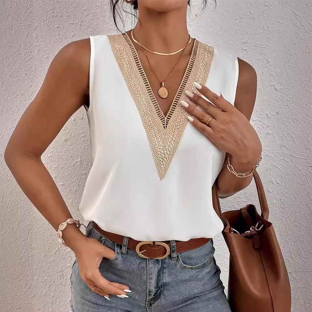 female shirt sleeveless commuting temperament top loose