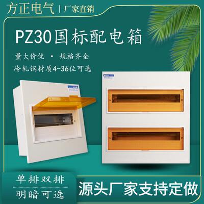 PZ30配电箱家用回路箱国标定制强电箱工程用明暗装空气开关控制箱