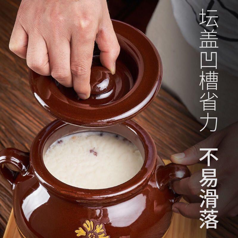 土陶猪油罐带盖特厚耐高温家用商用米罐陶瓷厨房腌菜坛子老式宽口