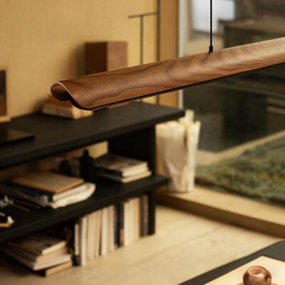 复古观月餐厅吊灯式学美茶简约岛宋台室吧台餐桌一字长条灯615中