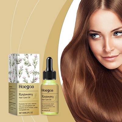 HOEGOA Rosemary Hair Oil, Improves Hair Luster and Fluffines