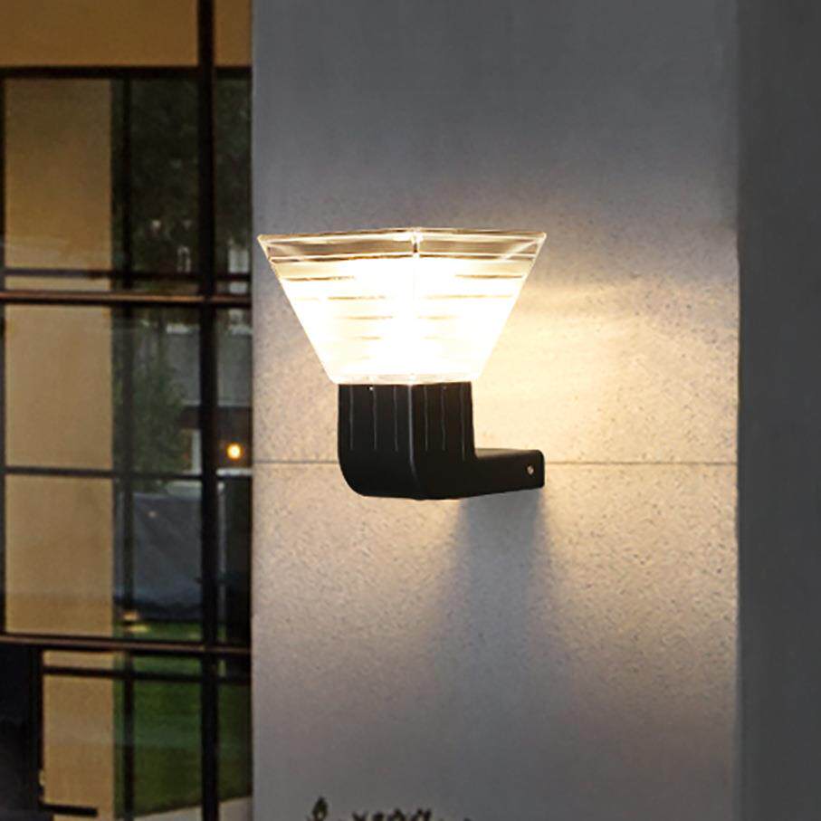 太阳能壁灯户外防水LED室外现代简约庭院灯门灯围墙门口电灯节能