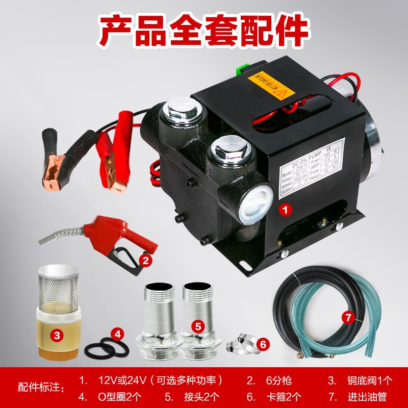 12V24V110v220V抽油泵车载移动柴油加油泵fueltransferpump