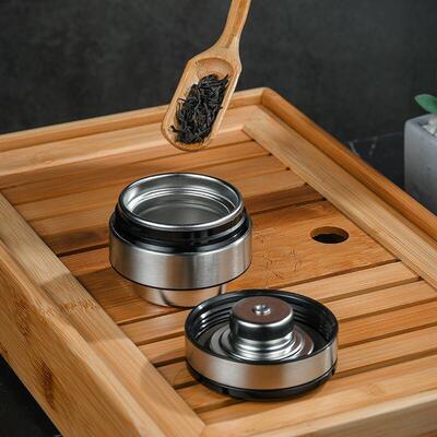 希诺双层加厚茶水分离玻璃杯隔热高档商务泡茶杯XN7093/7096/7095