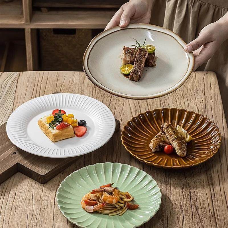 Japanese ceramic plates dish tray disc tableware set 盘子