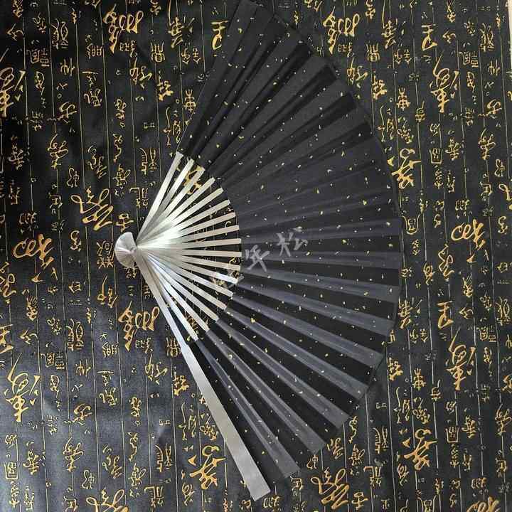 【龙虎山直发】师傅亲笔手绘绢布折扇精钢扇传统手工绘制国风摆件