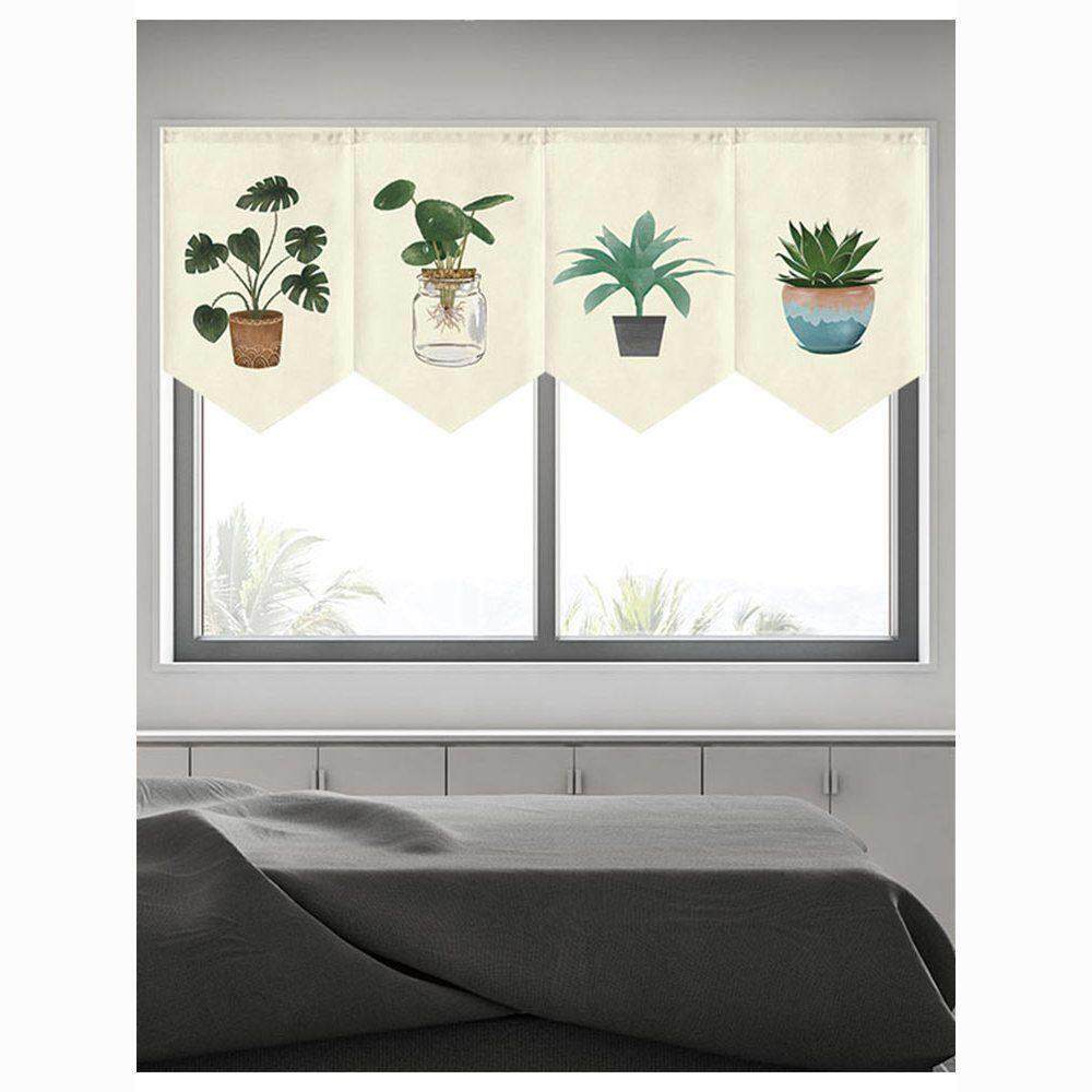 北欧小清新短帘隔断门帘三角旗帘半帘寿司店挂帘厨房卧室装饰帘子