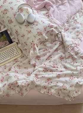 新FHWA小清品新泡泡水类洗棉夏被四件套款母婴级薄被子三件套床套