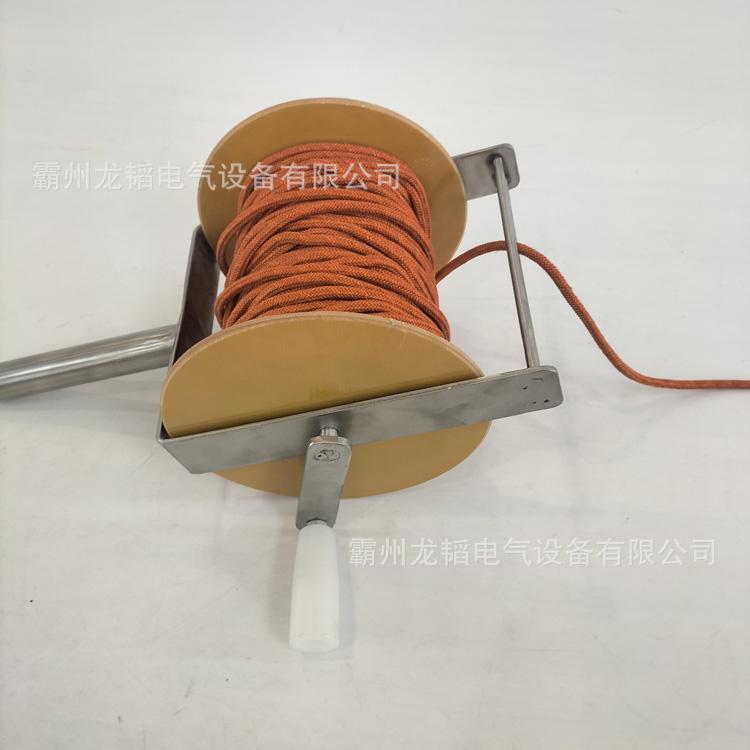 电力施工测绘工具绳高压钢丝芯测距绳4mm*50M蚕丝测量绳ZF010920