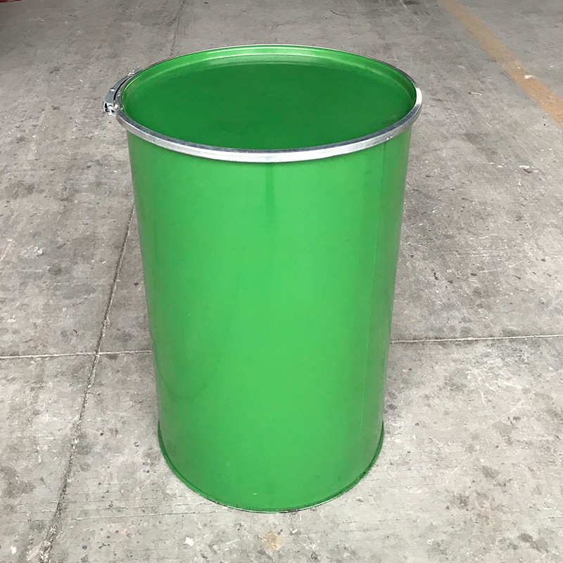 开口直板内涂桶油漆桶化工桶柴油桶定 制大开口黄色内涂铁桶烤漆