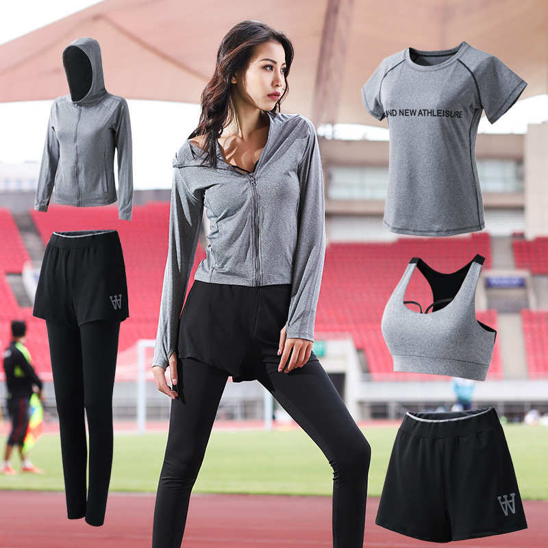 夏季新款瑜伽服套装女速干吸汗运动跑步服健身房显瘦健身服晨跑服