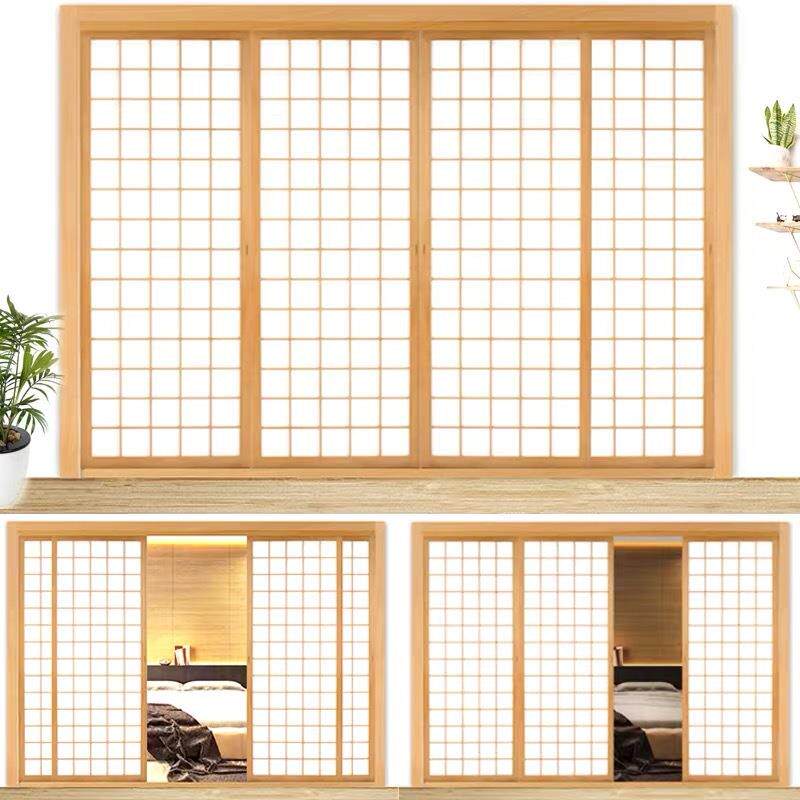 式设推拉门日移门门厅折叠门客拉门厨房003木门隔断实木榻榻米隔